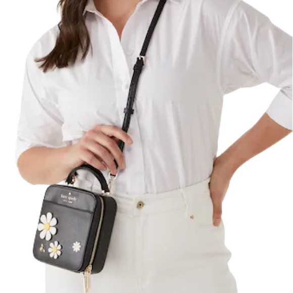 Kate Spade Black Daisy Crossbody Bag - Picture 8 of 8